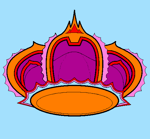 Desenho Corona pintado por coroa