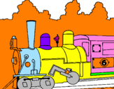 Desenho Locomotiva  pintado por Mateuspxhjklzxcbnmasdfghj
