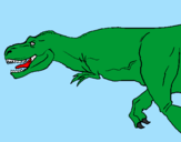 Desenho Tiranossaurus Rex pintado por GABRIEL M.