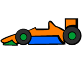 Desenho Fórmula 1 pintado por velocidade.......