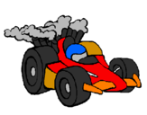 Desenho Carro de Fórmula 1 pintado por david
