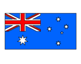 Desenho Austrália pintado por Bandeira