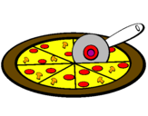 Desenho Pizza pintado por JLPG