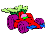 Desenho Carro de Fórmula 1 pintado por victor