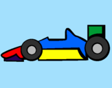 Desenho Fórmula 1 pintado por matheus