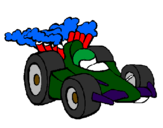 Desenho Carro de Fórmula 1 pintado por carlos