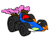 Desenho Carro de Fórmula 1 pintado por vitor