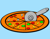 Desenho Pizza pintado por danipat