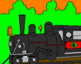 Desenho Locomotiva  pintado por mauricio