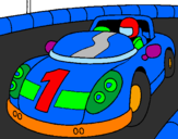 Desenho Carro de corridas pintado por jose
