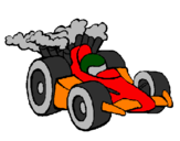 Desenho Carro de Fórmula 1 pintado por david