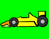 Desenho Fórmula 1 pintado por DLAVI
