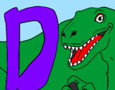 Desenho Dinossauro pintado por dinossauro