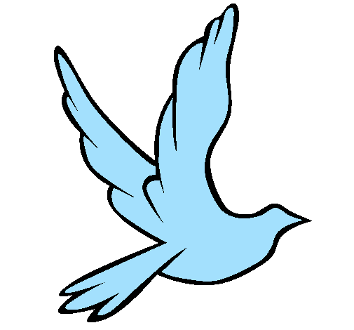 Desenho Pomba da paz a voar pintado por LOIRA