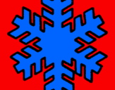 Desenho Copo de neve pintado por ruben