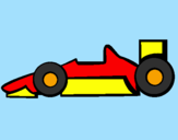 Desenho Fórmula 1 pintado por Alex