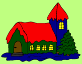 Desenho Casa pintado por  fafa