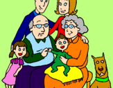 Desenho Família pintado por Familia Feliz