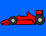 Desenho Fórmula 1 pintado por Felipe