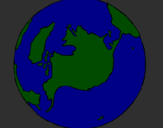 Desenho Planeta terra pintado por kikoo98