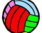 Desenho Bola de voleibol pintado por bianca