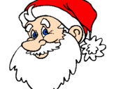 Desenho Cara do Pai Natal pintado por yghyu