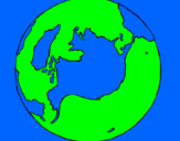 Desenho Planeta terra pintado por joão  victor