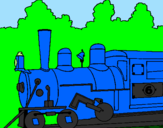 Desenho Locomotiva  pintado por nicolas