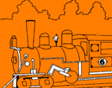 Desenho Locomotiva  pintado por ruben