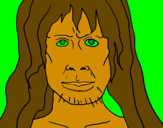 Desenho Homo Sapiens pintado por beatriz5A