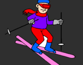 Desenho Esquiador II pintado por mateus