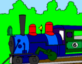 Desenho Locomotiva  pintado por Patrick