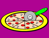 Desenho Pizza pintado por abhner