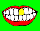 Desenho Boca e dentes pintado por sapo2002