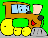 Desenho Comboio pintado por gamu