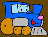 Desenho Comboio pintado por victor