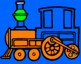 Desenho Comboio pintado por Manu