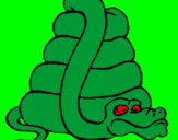 Desenho Serpente grande pintado por Lairin