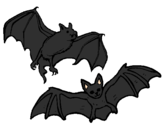 Desenho Um par de morcegos pintado por vinicius