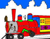 Desenho Locomotiva  pintado por bernardo