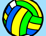 Desenho Bola de voleibol pintado por MARIANNY