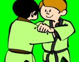 Desenho Judo amistoso pintado por dinho2000
