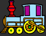 Desenho Comboio pintado por Sara