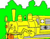 Desenho Locomotiva  pintado por kauan