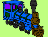 Desenho Comboio pintado por leonardo