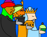 Desenho Os Reis Magos 3 pintado por DAVID E VIVI