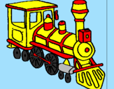 Desenho Comboio pintado por Sarah