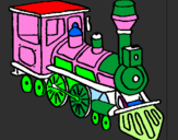 Desenho Comboio pintado por francisco