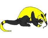 Desenho Papa formigas pintado por lucassauro marinho