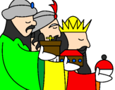 Desenho Os Reis Magos 3 pintado por Zézinho